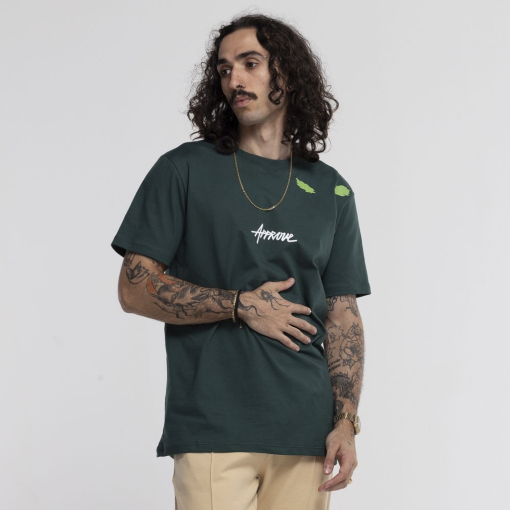 Imagem 3 do produto Camiseta Approve Manga Curta Bold Fire