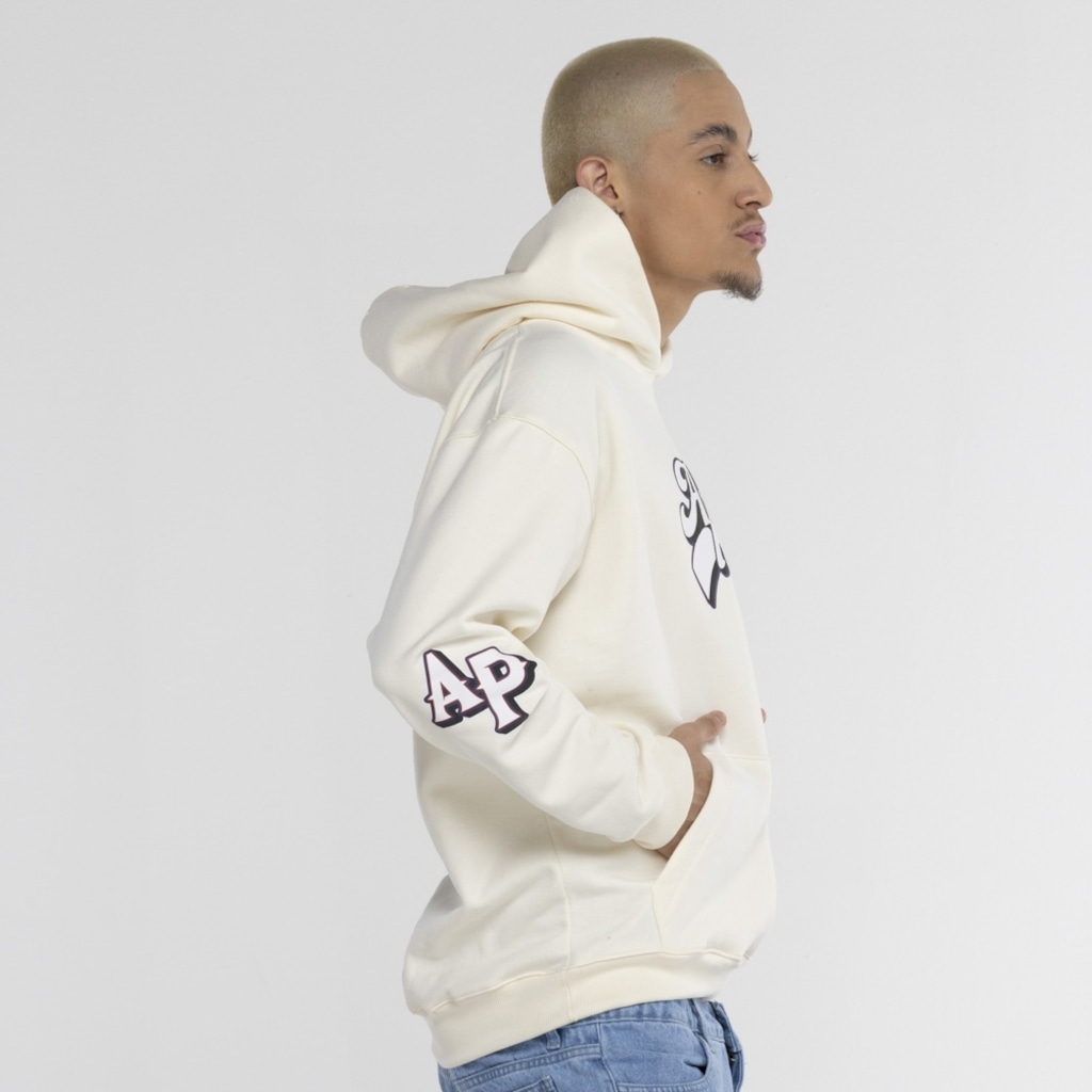 Imagem 3 do produto Blusa de Moletom Approve com Capuz Over Home