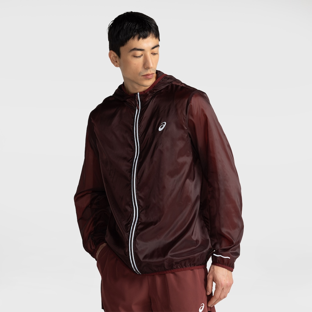 Imagem 1 do produto Jaqueta Masculina ASICS com Capuz Ultraleve Packable Repelente à Água