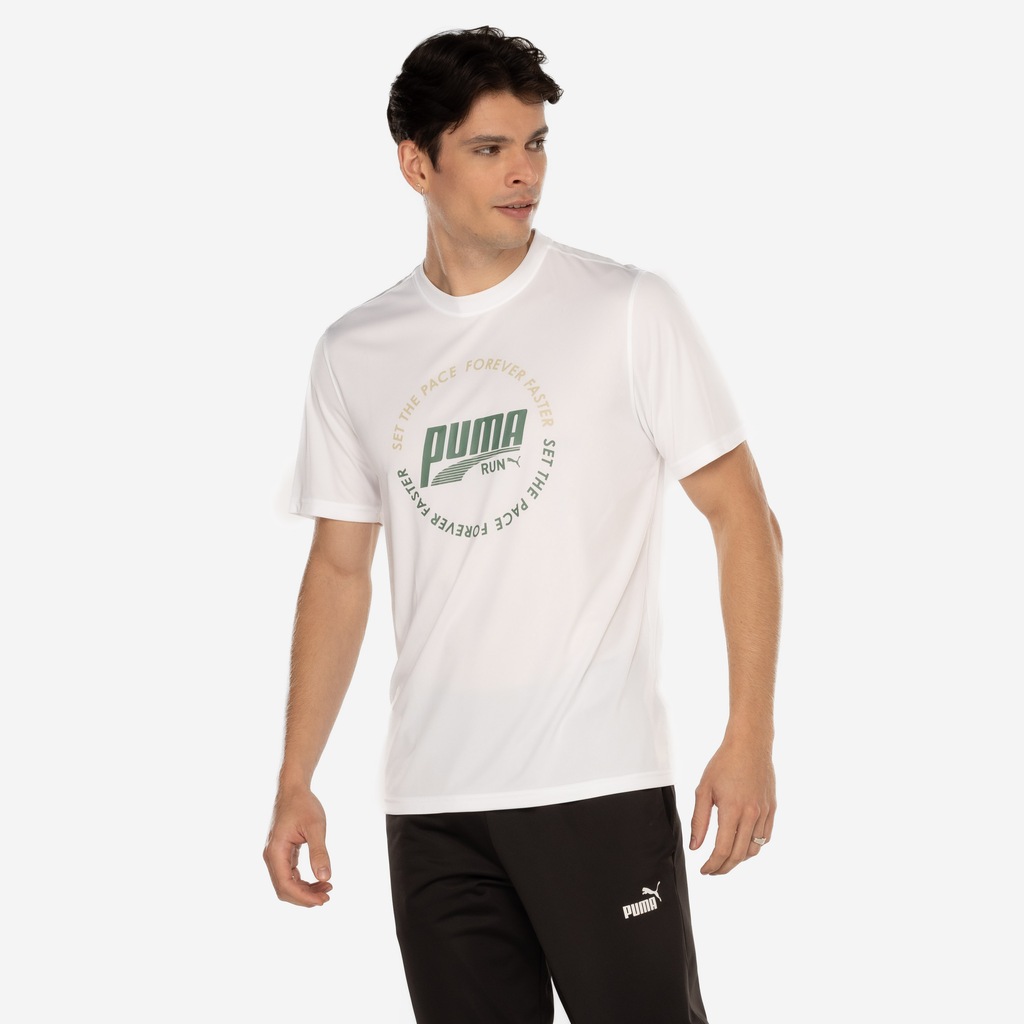 Imagem 4 do produto Camiseta Masculina Puma Manga Curta Graphic Run Emblem Tee