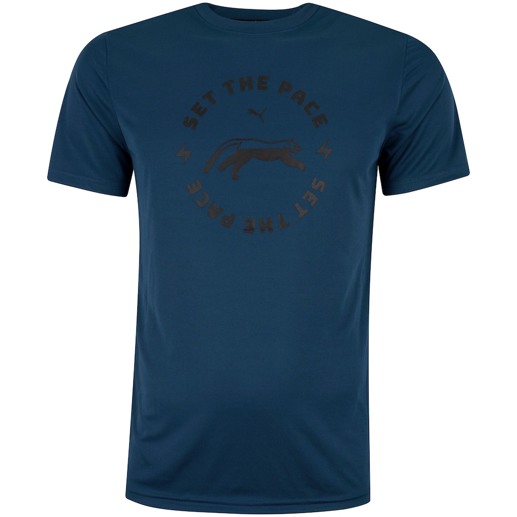 Imagem 1 do produto Camiseta Masculina Puma Manga Curta Graphic Run Slogan