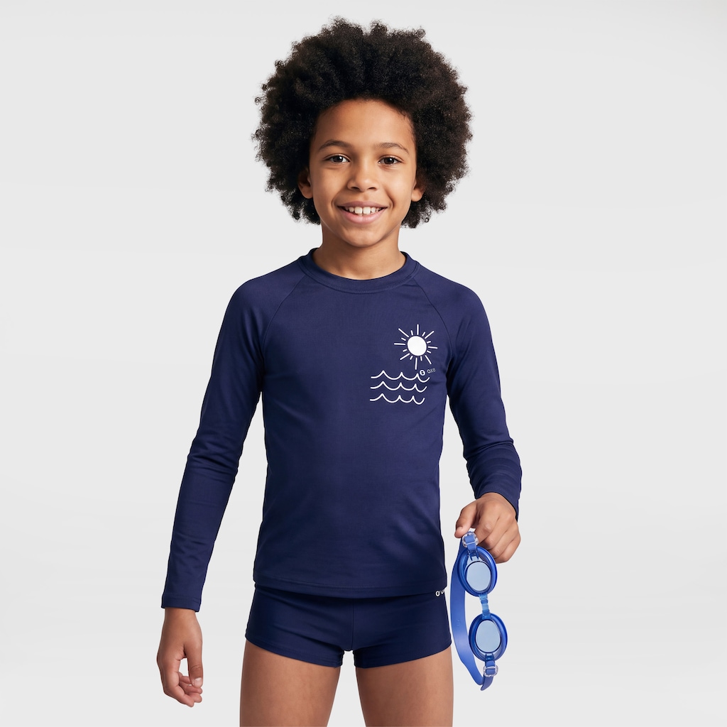 Imagem 1 do produto Conjunto Infantil Oxer Camiseta Manga Longa + Sunga com Proteção UV Menino
