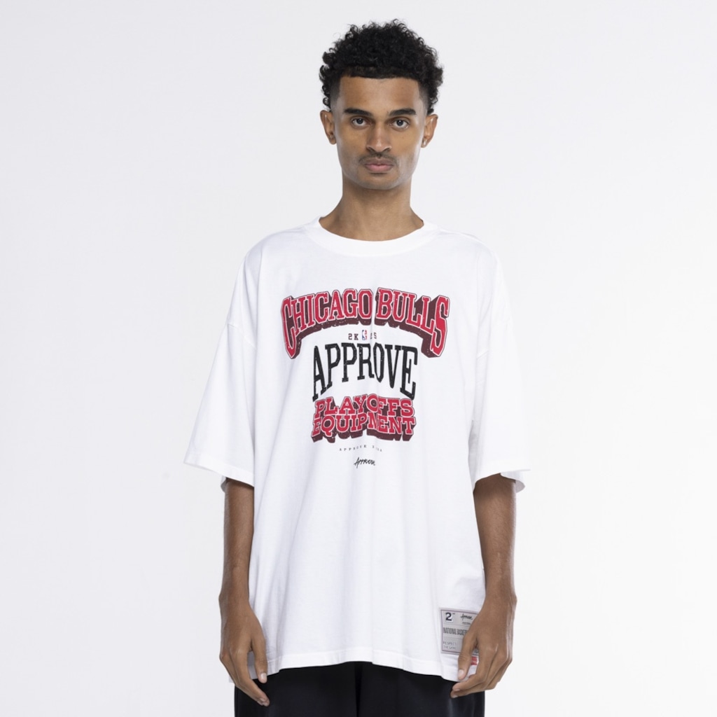 Imagem 3 do produto Camiseta do Chicago Bulls Approve Hugs NBA Manga Curta