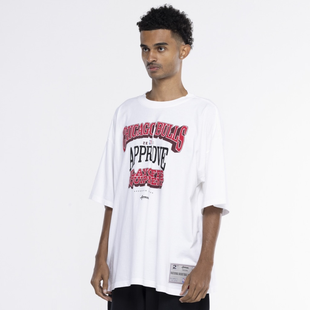Imagem 4 do produto Camiseta do Chicago Bulls Approve Hugs NBA Manga Curta