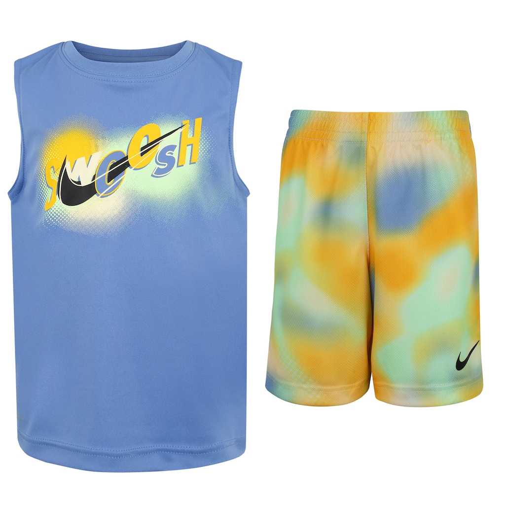 Imagem 1 do produto Conjunto Infantil Nike Dri-Fit Regata + Bermuda Hazy Rays