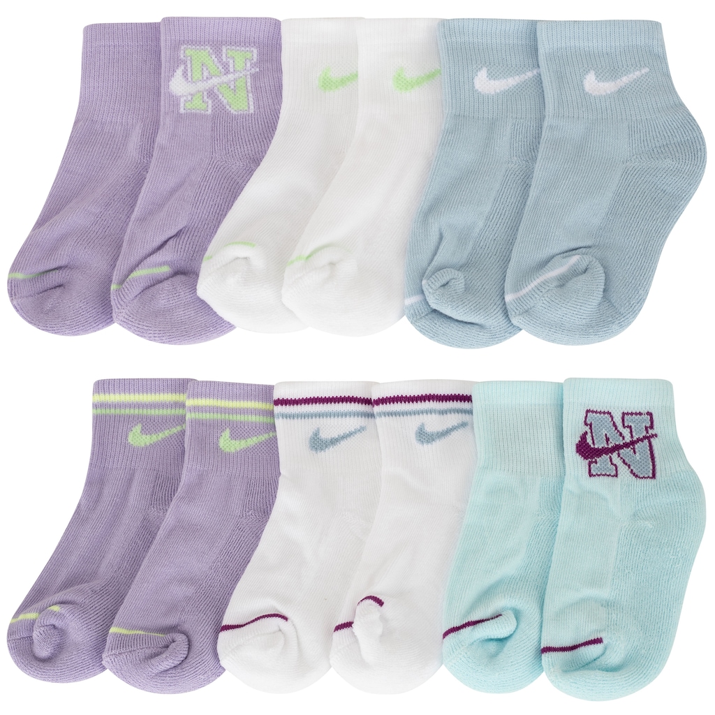 Imagem 2 do produto Kit de Meias Nike Wild Flower Infantil com 6 Pares