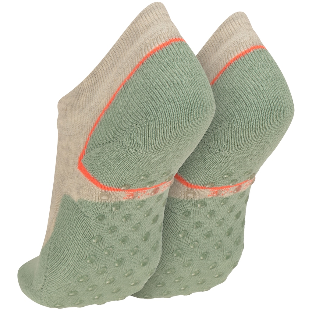 Imagem 2 do produto Meia cano Invisível Pilates Antiderrapante Atoalhada Tamanho 34-36 Oxer Unissex