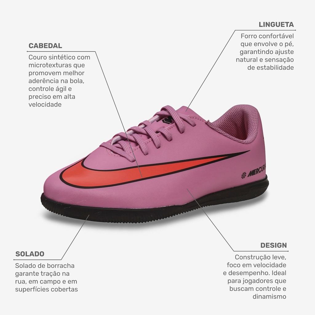Imagem 2 do produto Chuteira Futsal Infantil Nike Mercurial Vapor 16 Club