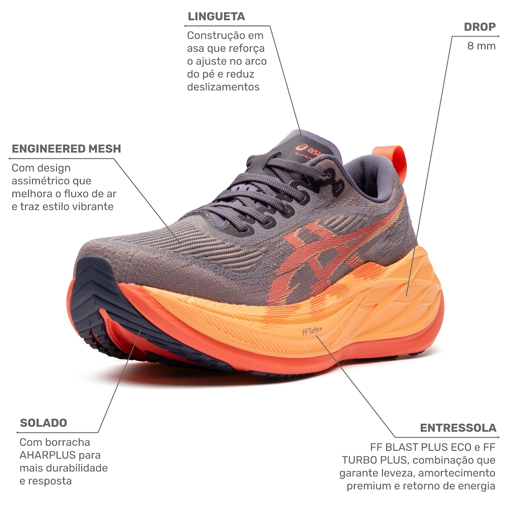 Imagem 2 do produto Tênis ASICS Superblast 2 Unissex