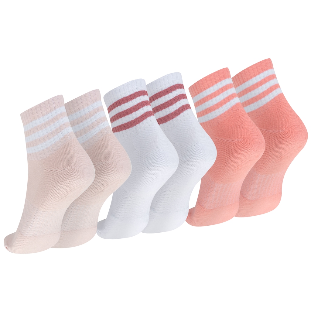 Imagem 2 do produto Kit de Meias Adidas Cano Médio 3 Listras Unissex