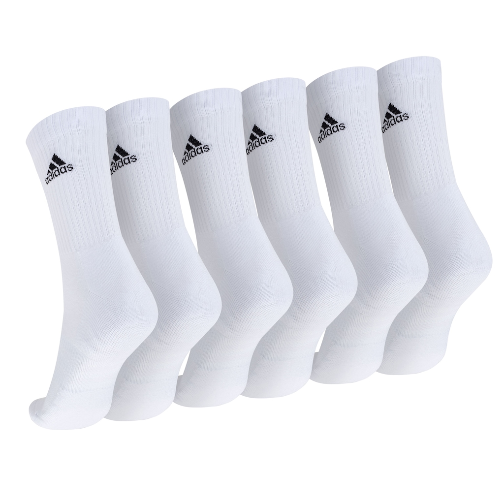 Imagem 2 do produto Kit de Meias adidas Cano Médio 3 Listras Adulto 3 Pares