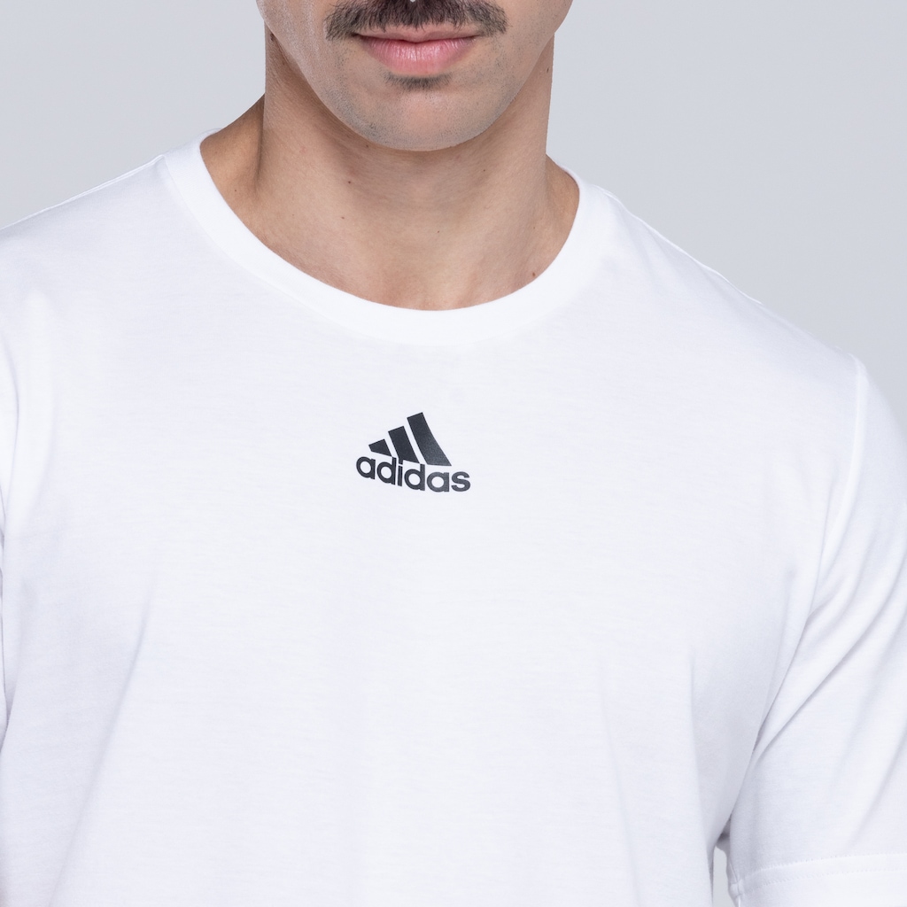 Imagem 3 do produto Camiseta Masculina adidas Manga Curta Mescla Logo