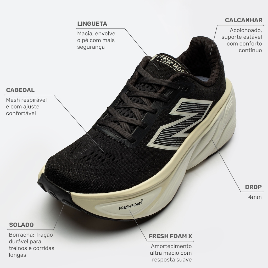 Imagem 2 do produto Tênis New Balance Fresh Foam X More V5 Masculino