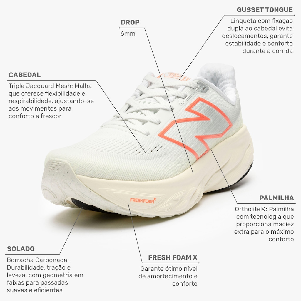 Imagem 2 do produto Tênis New Balance Fresh Foam X 1080 V14 Feminino
