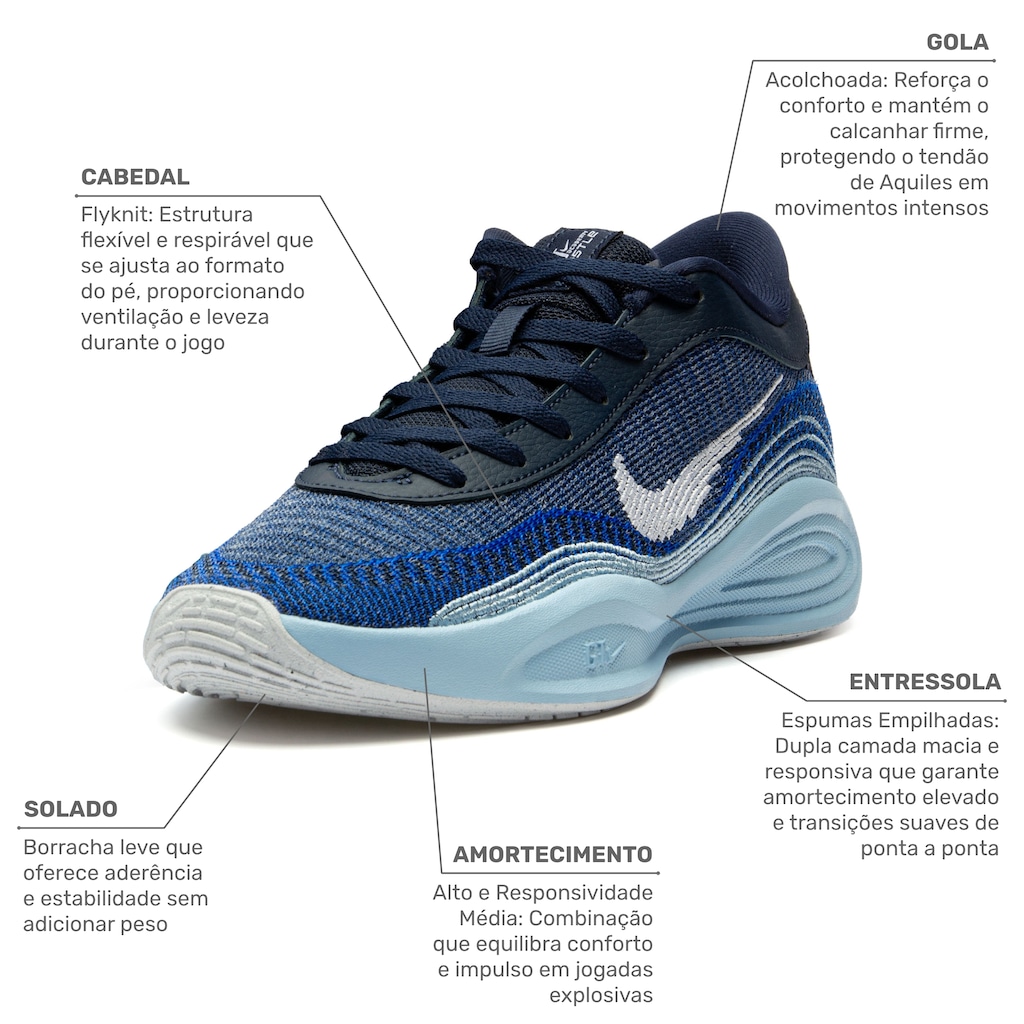 Imagem 2 do produto Tênis Nike G.T Hustle Academy Masculino
