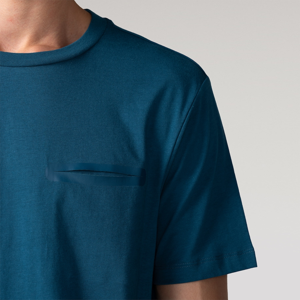 Imagem 4 do produto Camiseta Masculina Oxer Manga Curta Detalhe Bolso Externo Selado