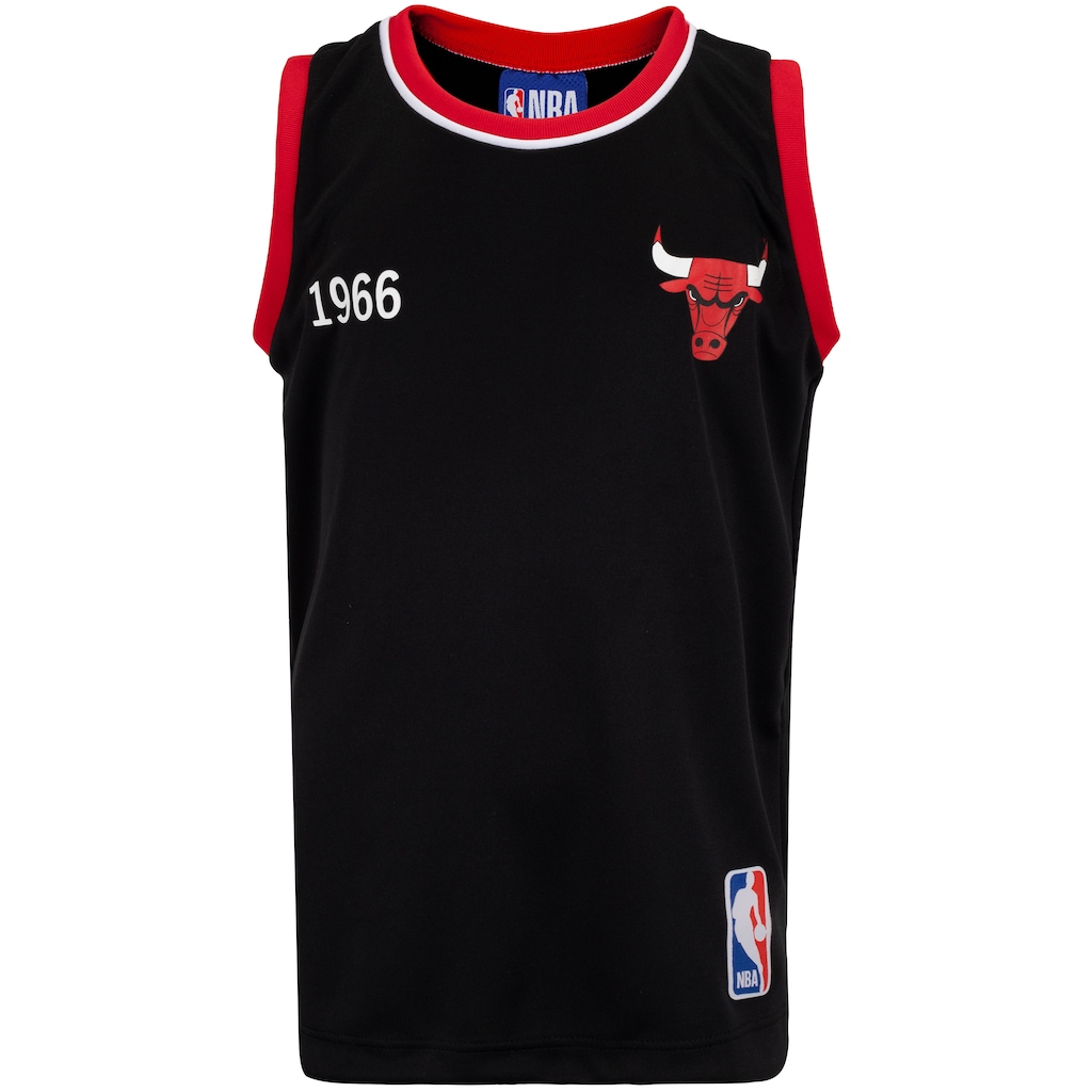 Imagem 2 do produto Kit de Uniforme do Chicago Bulls Infantil Braziline NBA Camiseta Regata + Calção