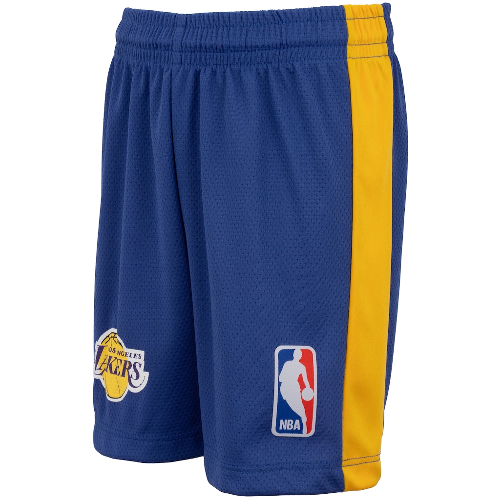 Imagem 4 do produto Kit de Uniforme do Los Angeles Lakers Infantil Braziline NBA Camiseta Regata + Calção
