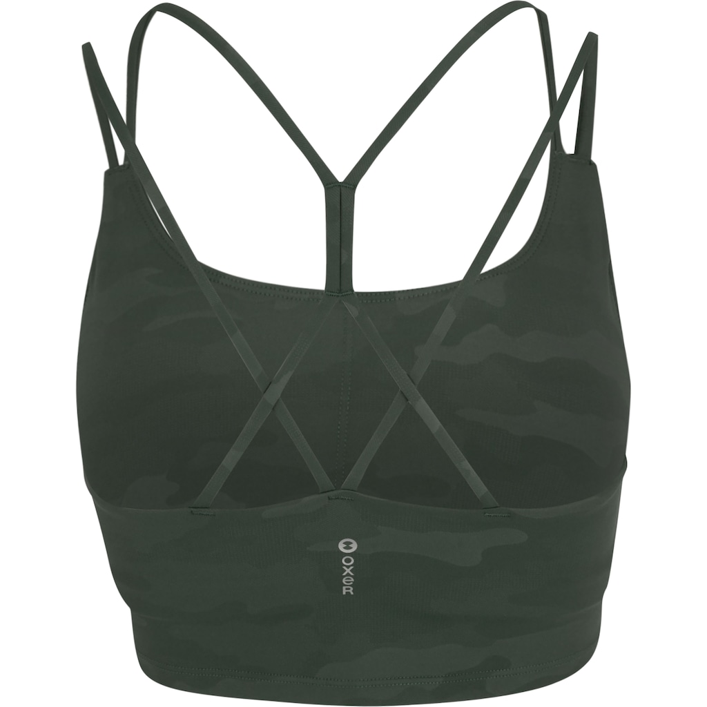 Imagem 2 do produto Top Fitness com Bojo Removível Oxer Camuflado Premium Baixa Sustentação Adulto