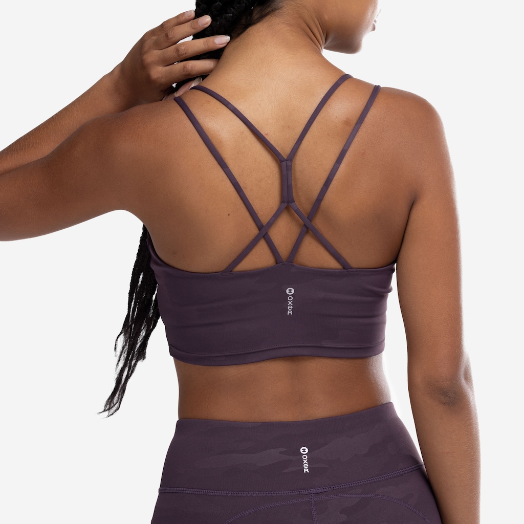 Imagem 4 do produto Top Fitness com Bojo Removível Oxer Camuflado Premium Baixa Sustentação Adulto