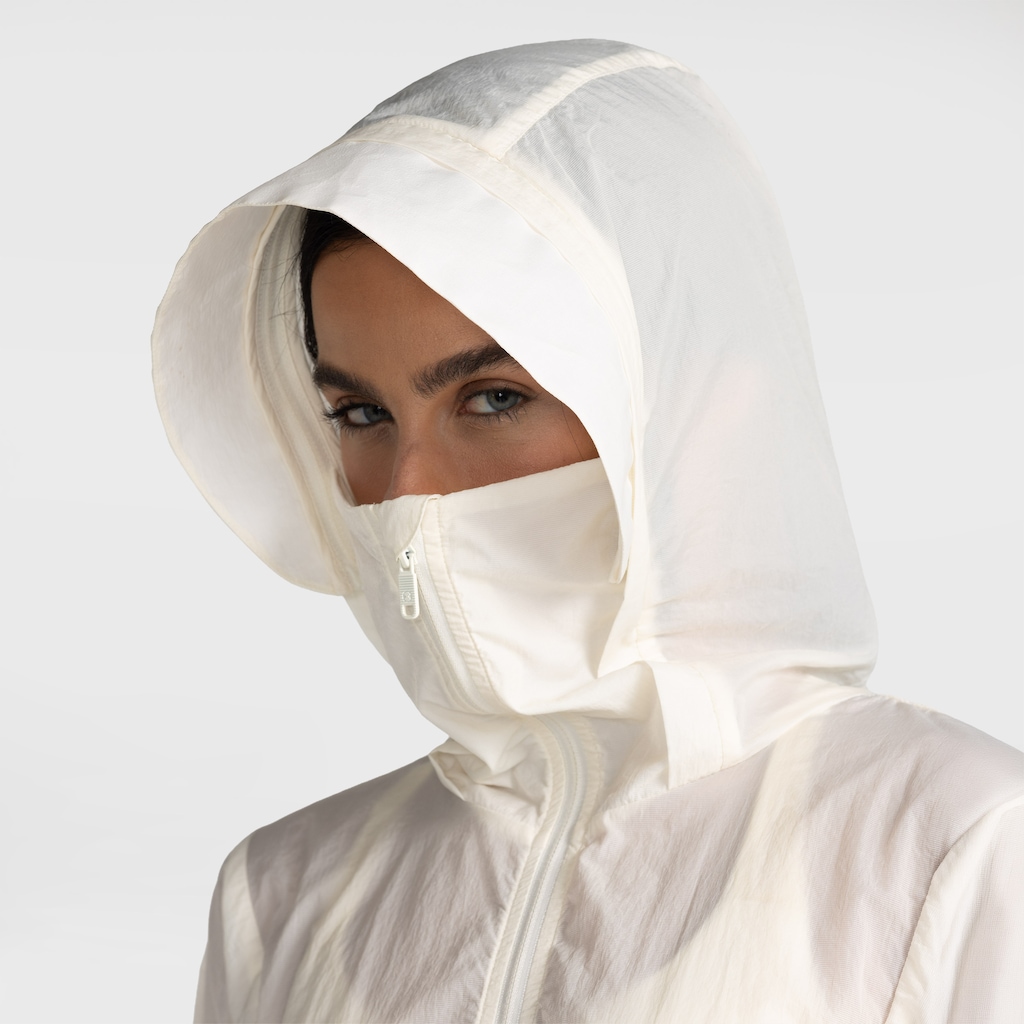 Imagem 4 do produto Jaqueta Feminina Corta-Vento Light Aba Removível Abertura para Dedo Oxer