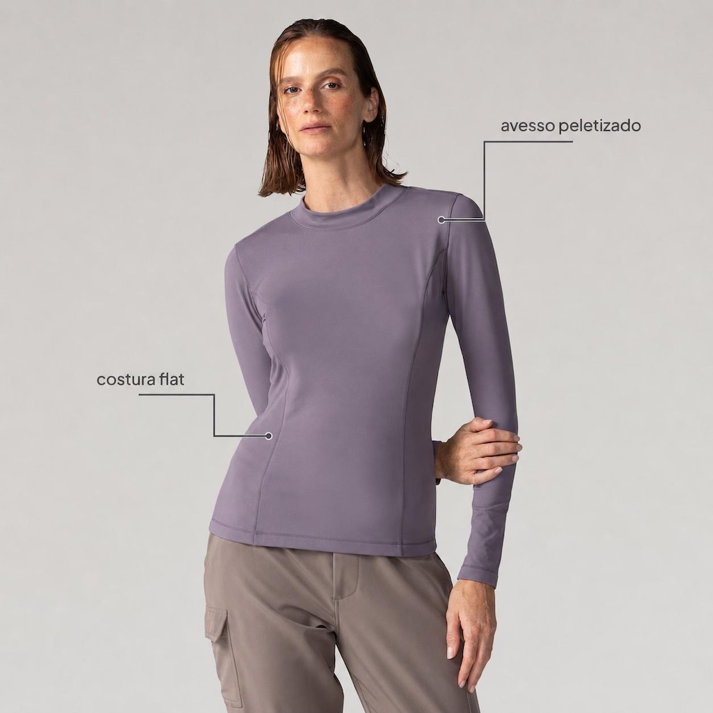 Imagem 2 do produto Camiseta Feminina Nord Manga Longa Segunda Pele