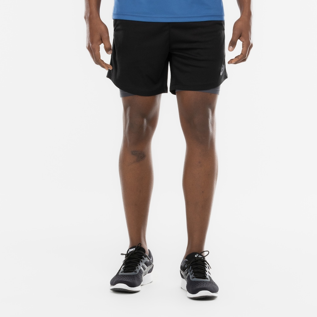 Imagem 3 do produto Bermuda Masculina ASICS Malha 2 em 1 Elástico Logo