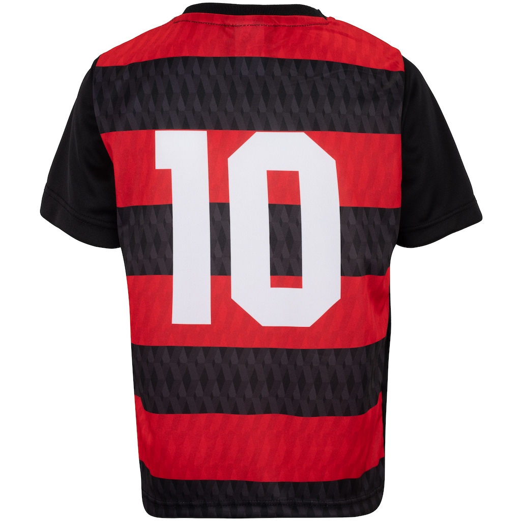 Imagem 3 do produto Kit de Uniforme do Flamengo Infantil Braziline Mini Craque Camiseta + Calção