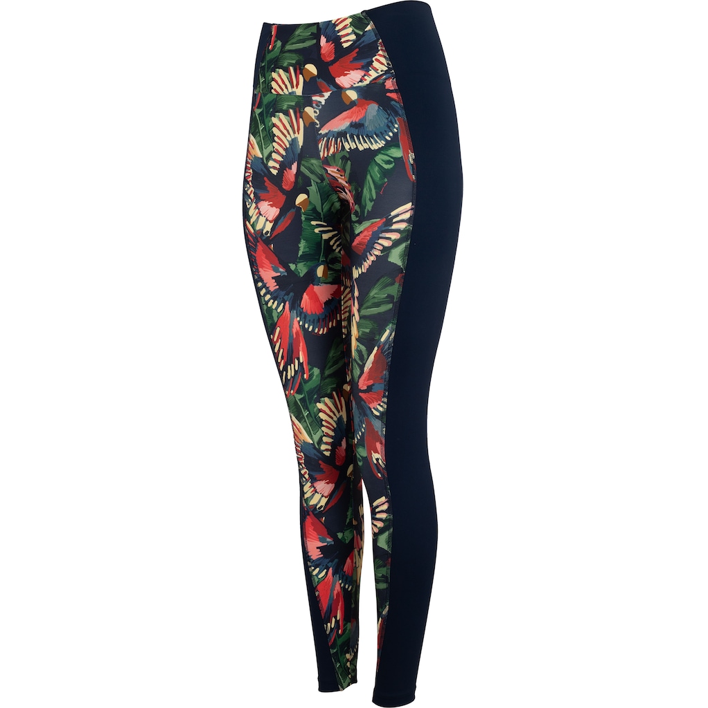 Imagem 3 do produto Calça Legging Feminina Farm Recorte Voo Pássaros Cós Médio Média Compressão