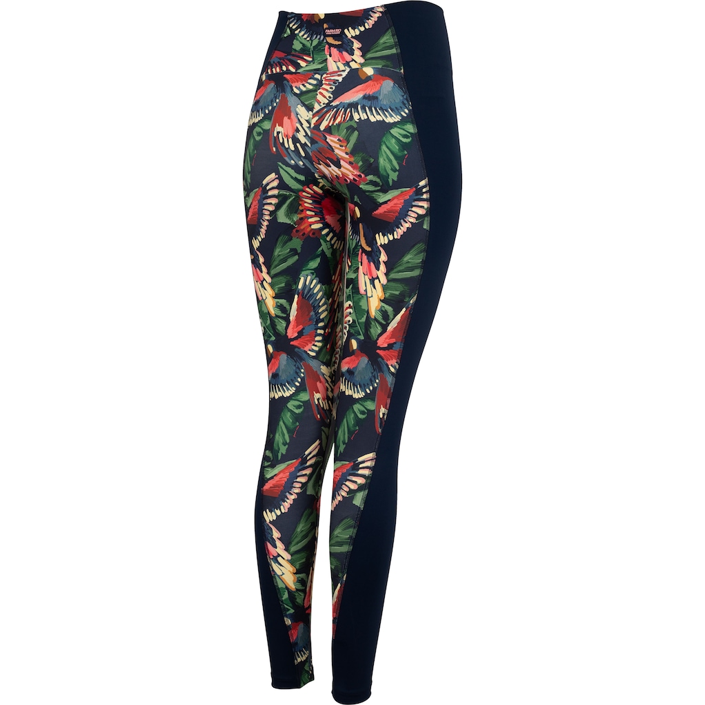 Imagem 4 do produto Calça Legging Feminina Farm Recorte Voo Pássaros Cós Médio Média Compressão