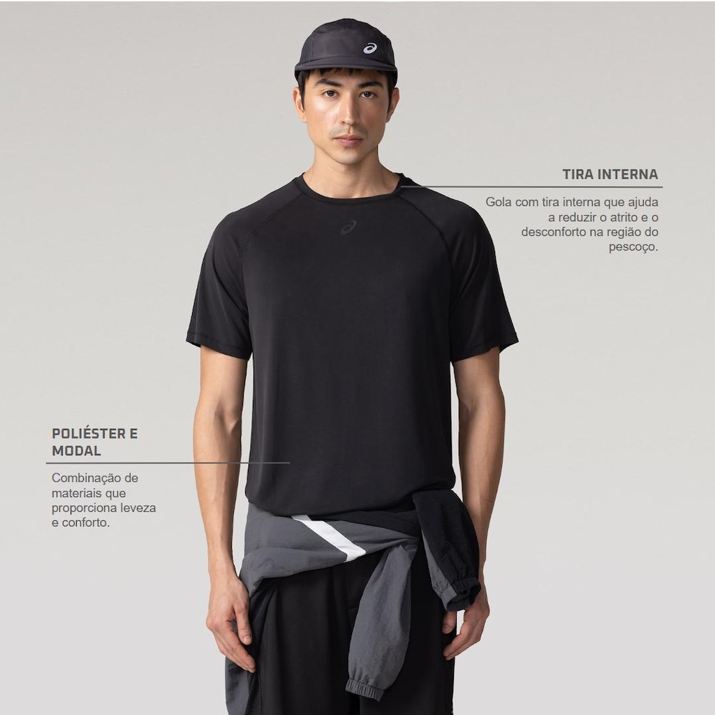 Imagem 2 do produto Camiseta Masculina ASICS Manga Curta Soft Casual