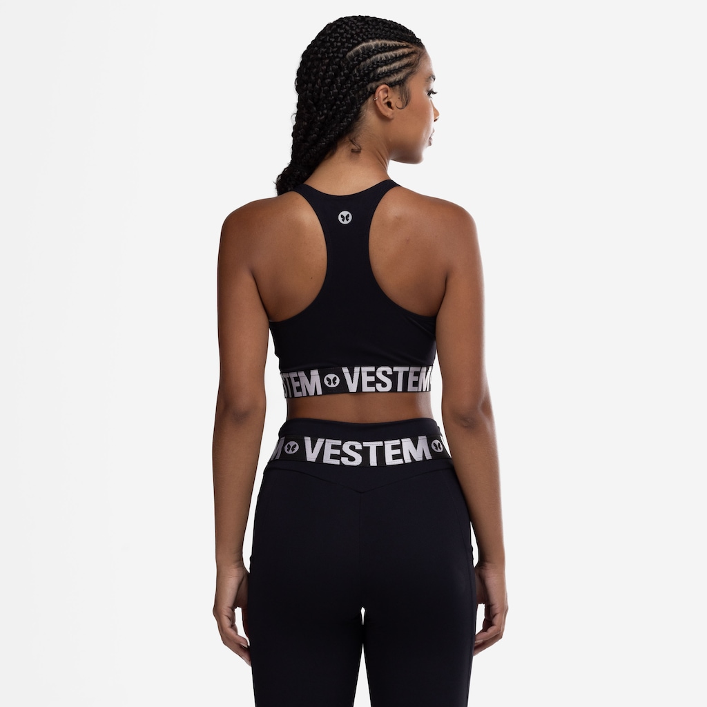 Imagem 2 do produto Top Fitness com Bojo Removível Vestem Média Sustentação Luciana Adulto