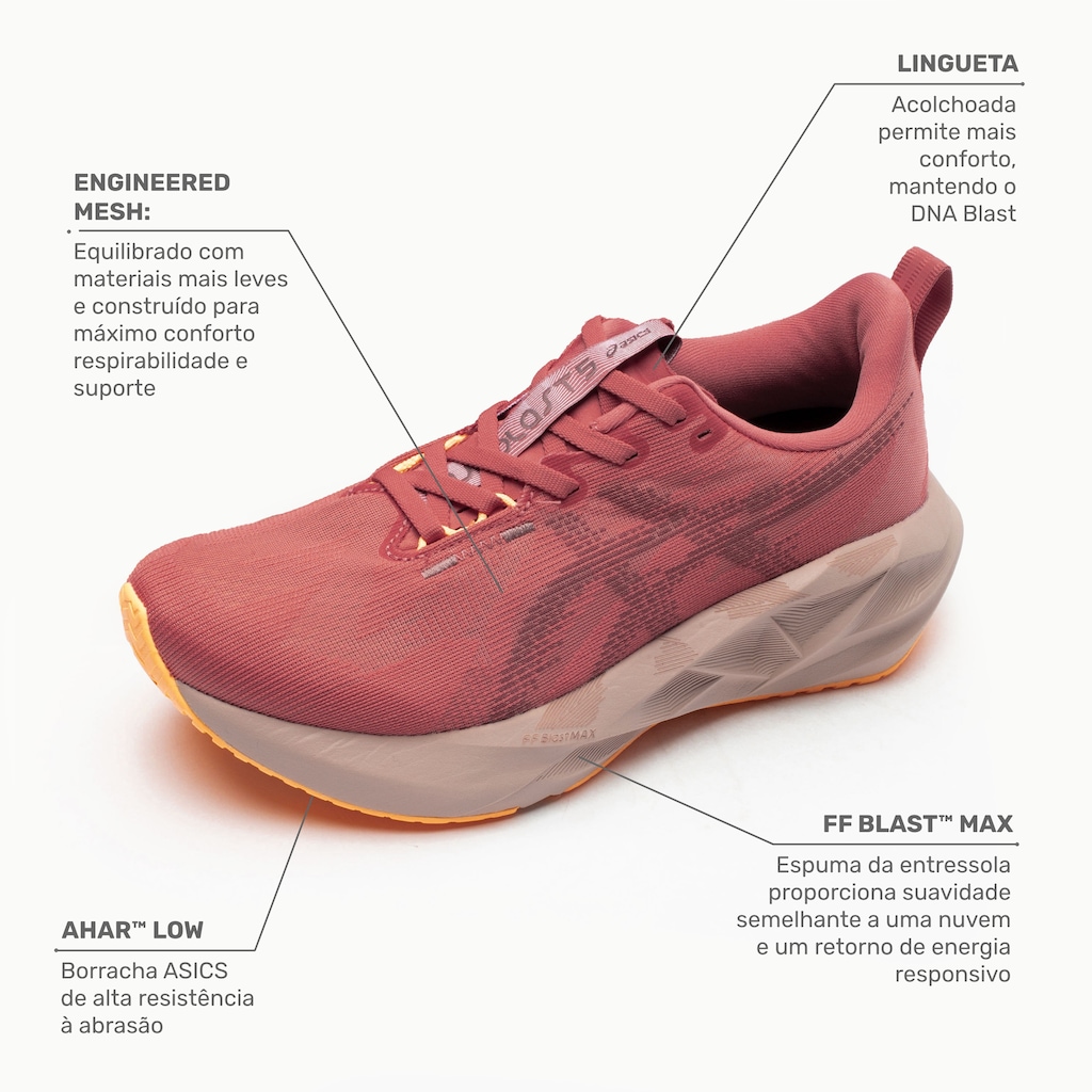 Imagem 2 do produto Tênis ASICS Novablast 5 Feminino