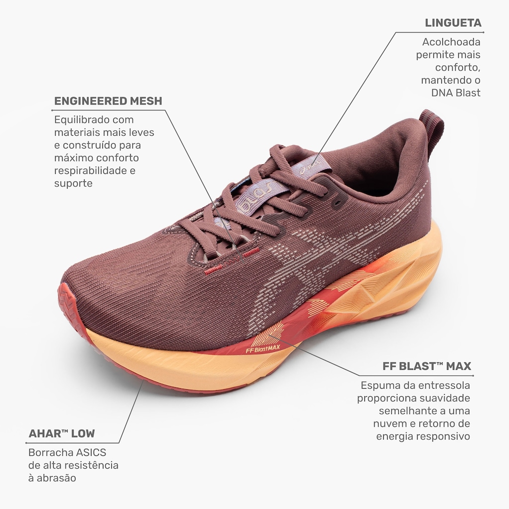 Imagem 2 do produto Tênis ASICS Novablast 5 Feminino