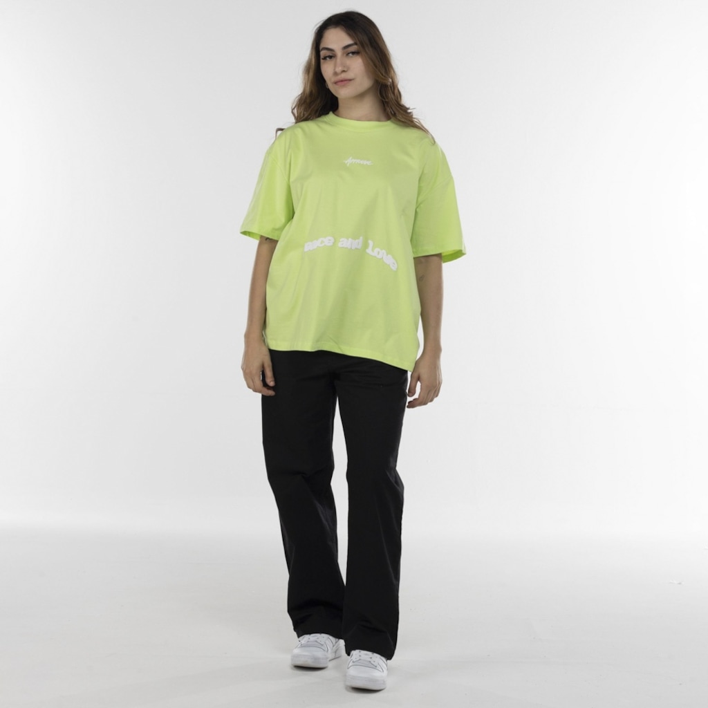 Imagem 2 do produto Camiseta Approve Manga Curta Huge Peaceandluv II