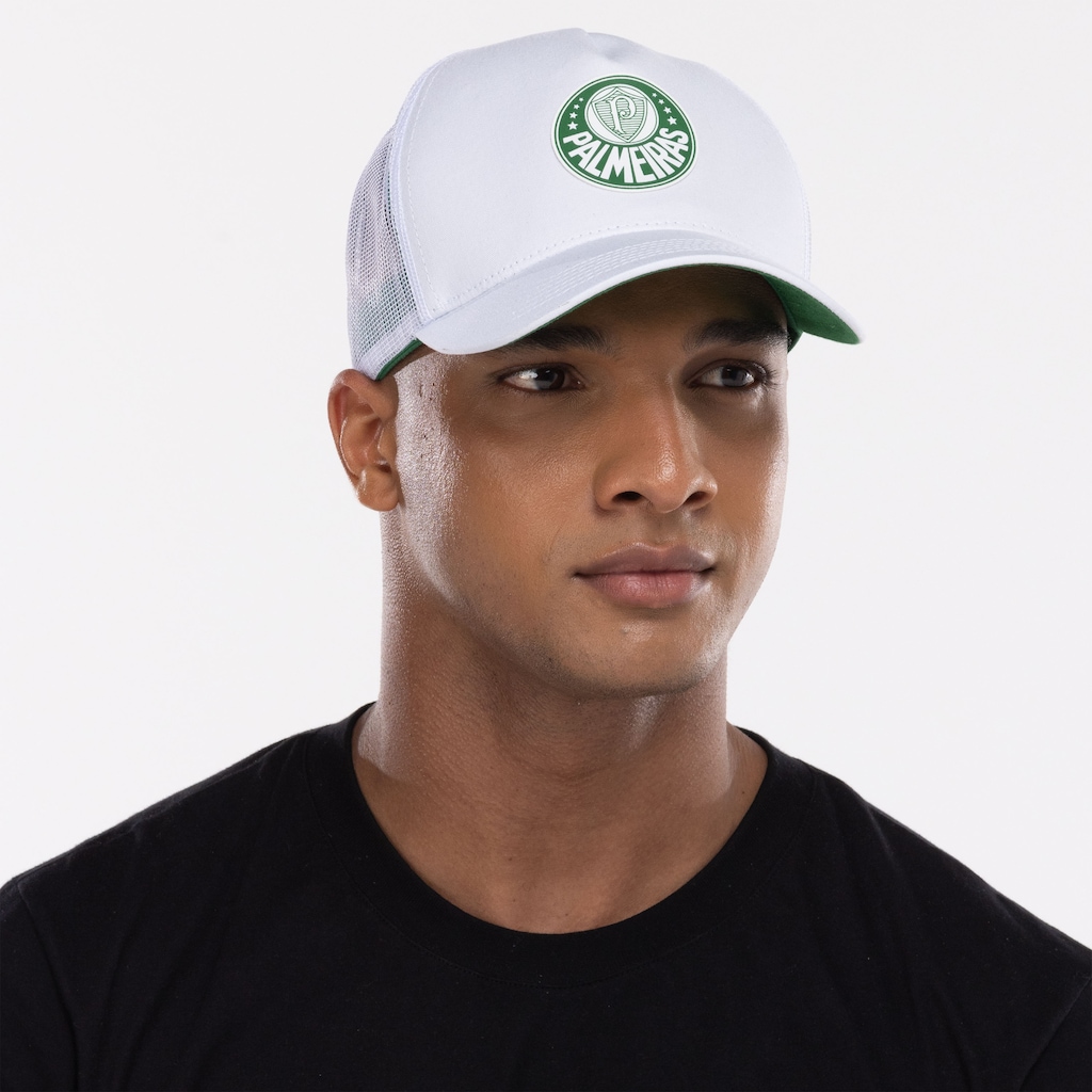Imagem 5 do produto Boné Aba Curva do Palmeiras Supercap Trucker Estruturado Strapback Adulto
