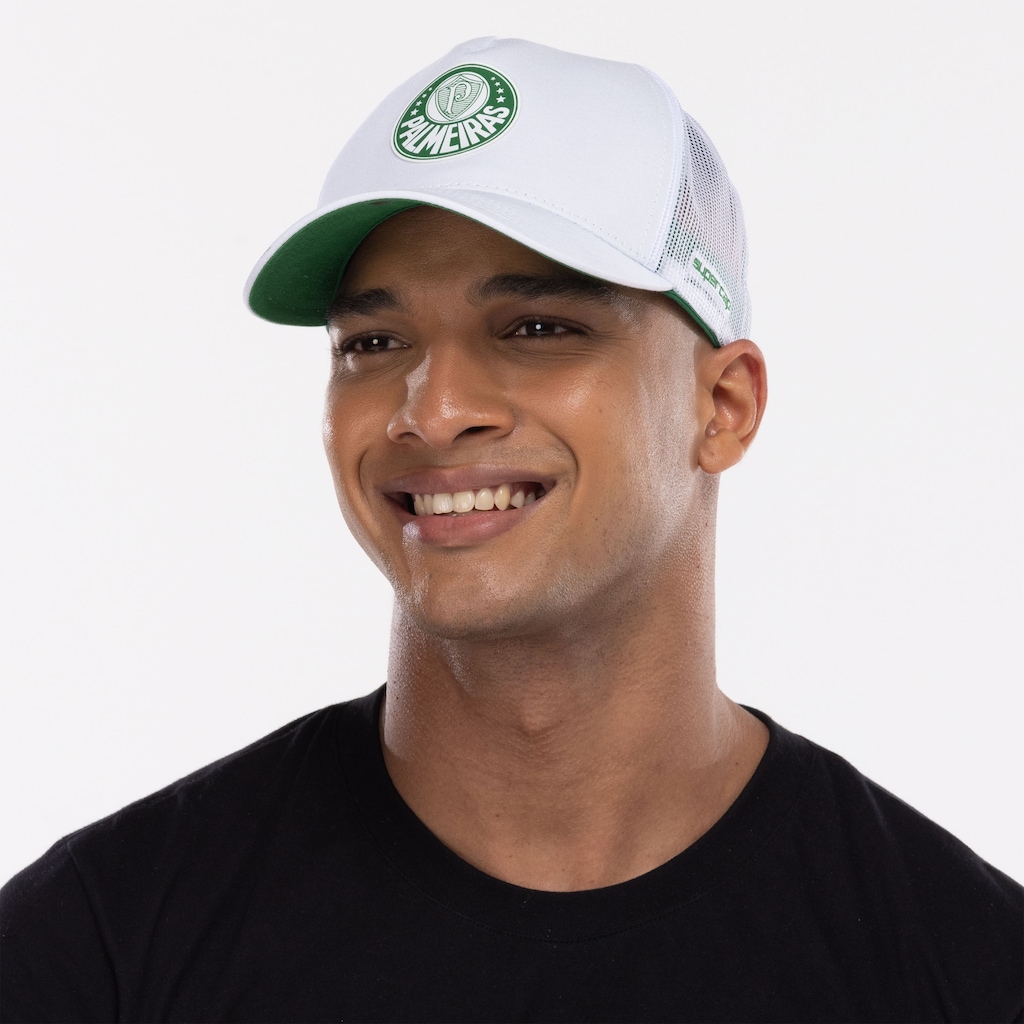 Imagem 2 do produto Boné Aba Curva do Palmeiras Supercap Trucker Estruturado Strapback Adulto