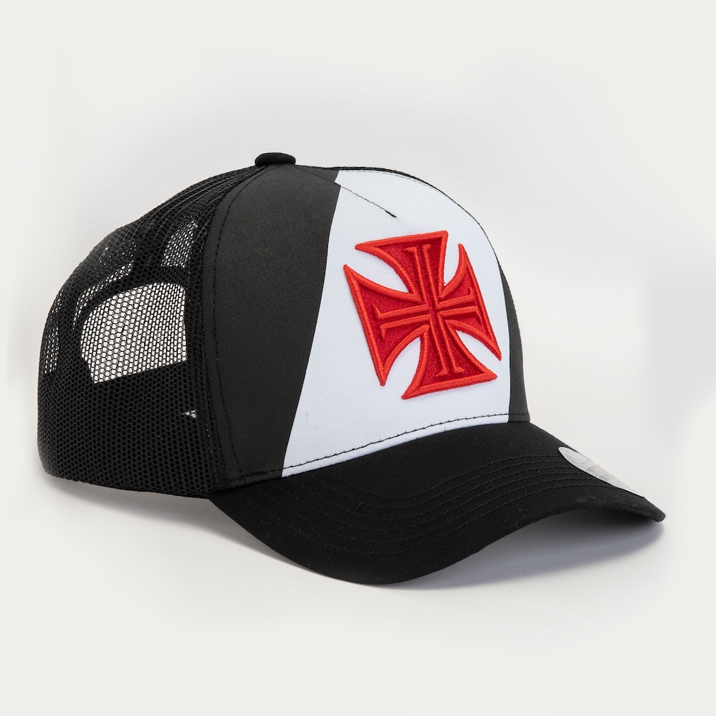 Imagem 3 do produto Boné do Vasco da Gama Aba Curva Supercap Trucker Strapback Faixa e Cruz de Malta Adulto