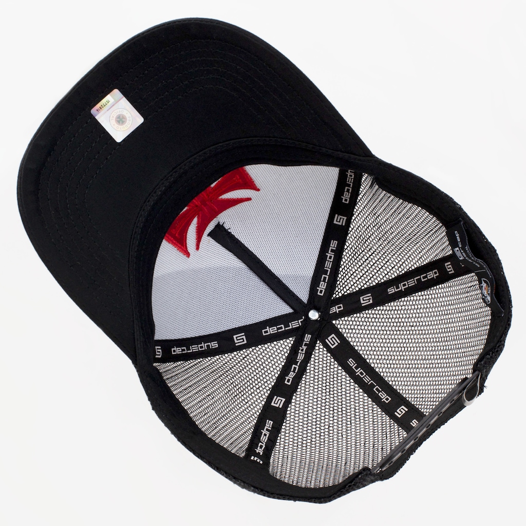 Imagem 4 do produto Boné do Vasco da Gama Aba Curva Supercap Trucker Strapback Faixa e Cruz de Malta Adulto