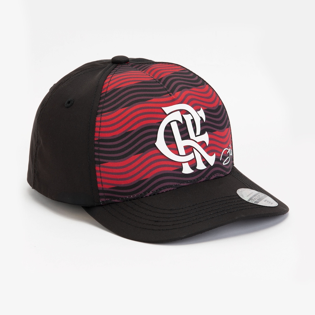 Imagem 3 do produto Boné do Flamengo Aba Curva Supercap Zico Snapback Listras Sub Frente e Símbolo Adulto