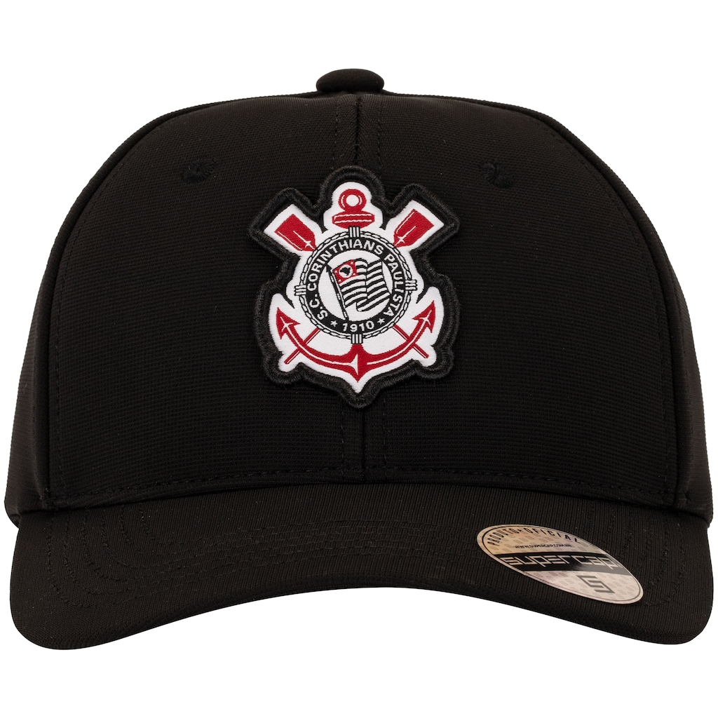 Imagem 2 do produto Boné Aba Curva do Corinthians Supercap Patch Bordado Strapback Adulto