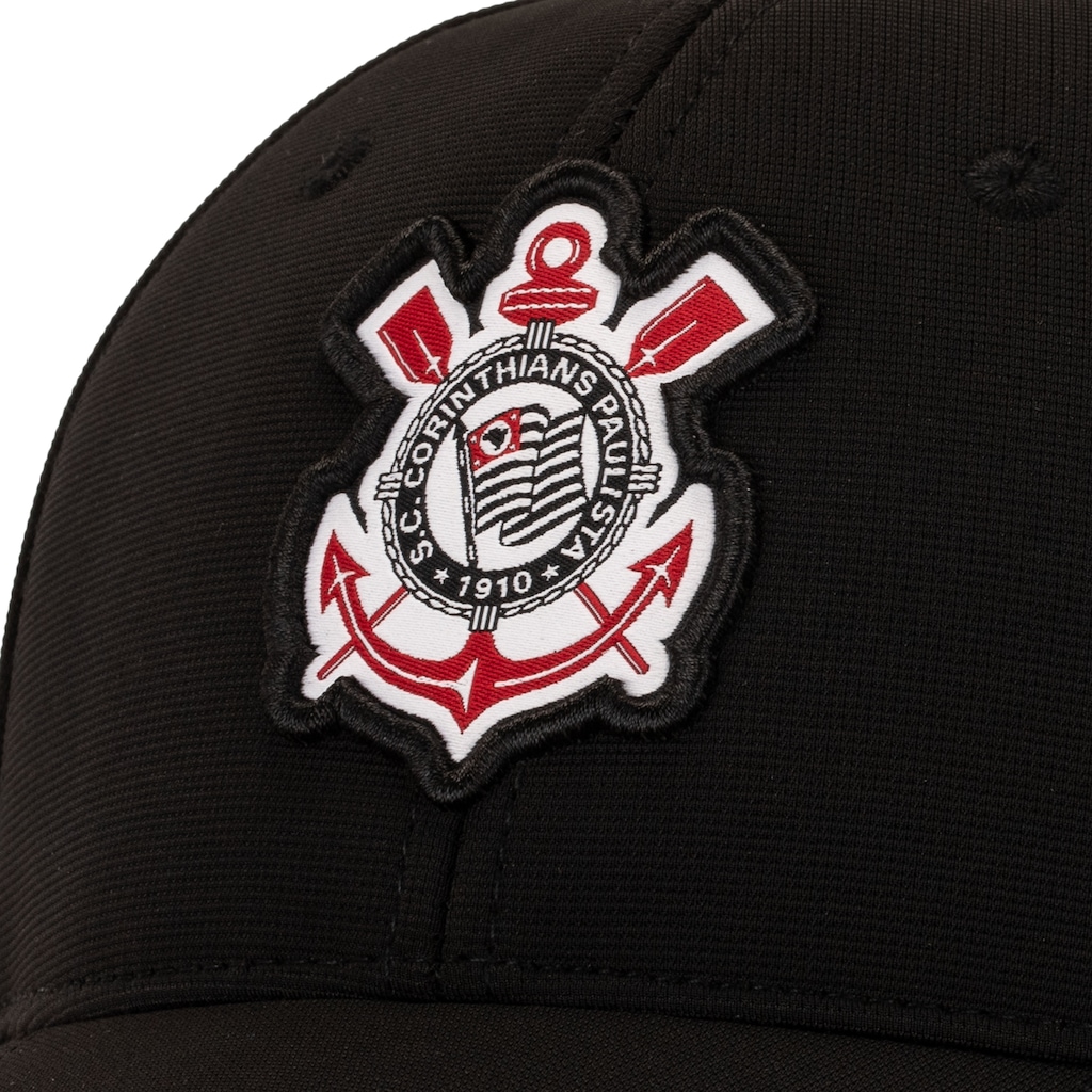 Imagem 4 do produto Boné Aba Curva do Corinthians Supercap Patch Bordado Strapback Adulto