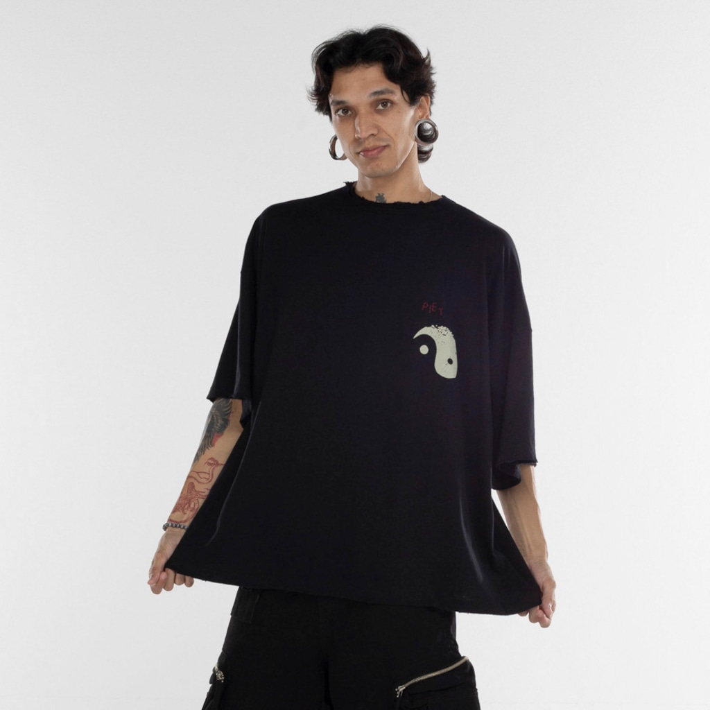 Imagem 3 do produto Camiseta Piet Manga Curta Electronic Mantra Supersize
