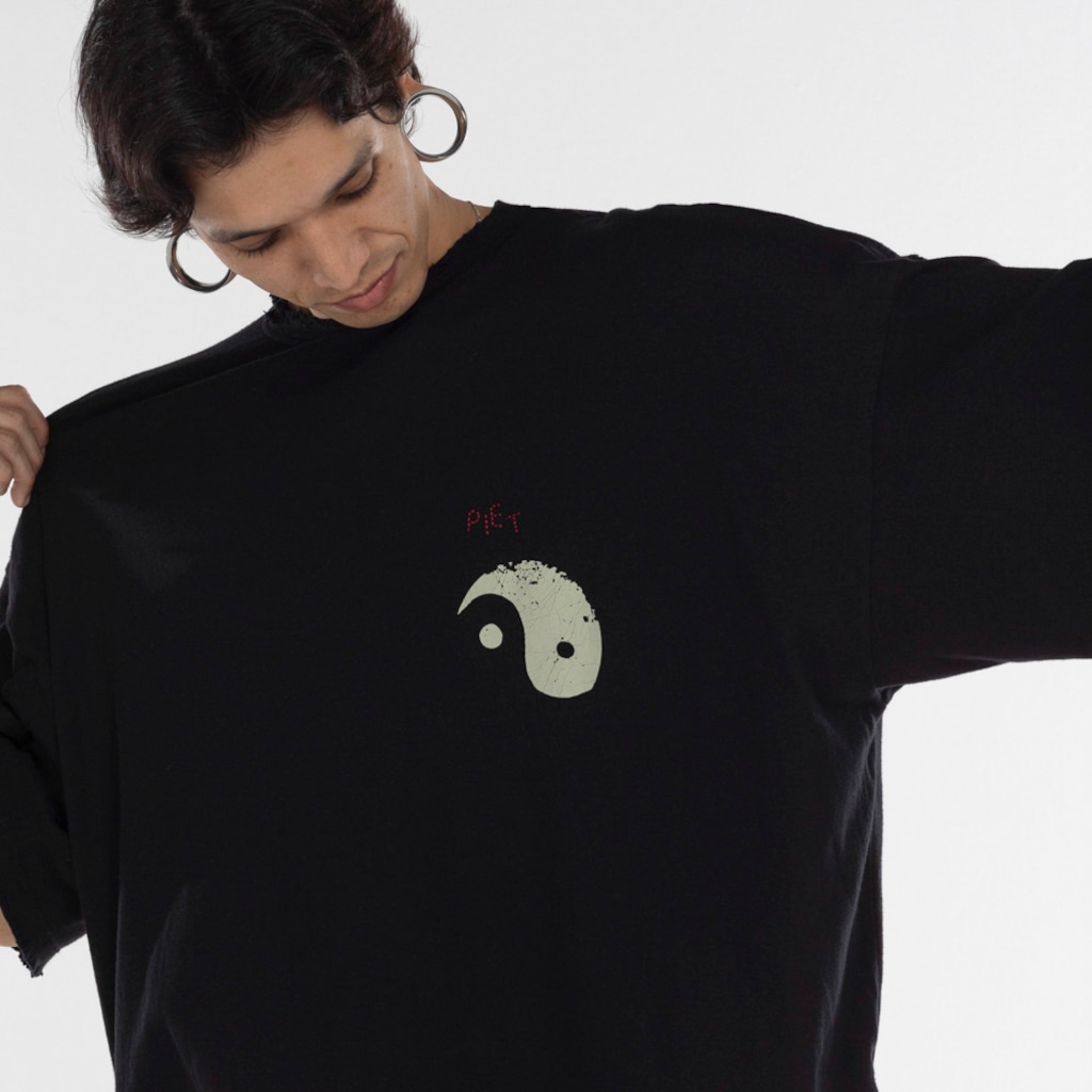 Imagem 5 do produto Camiseta Piet Manga Curta Electronic Mantra Supersize