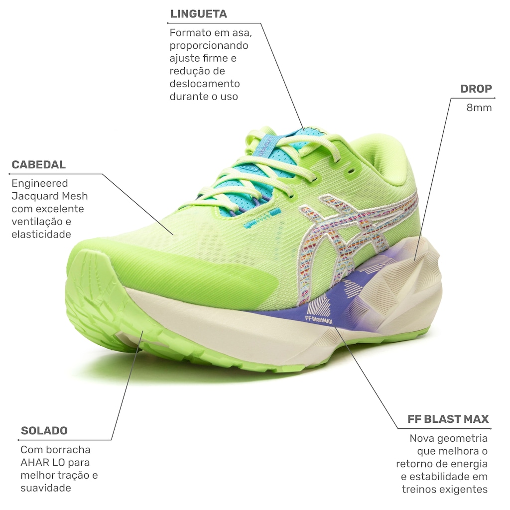 Imagem 2 do produto Tênis Masculino Asics Novablast 5 TR