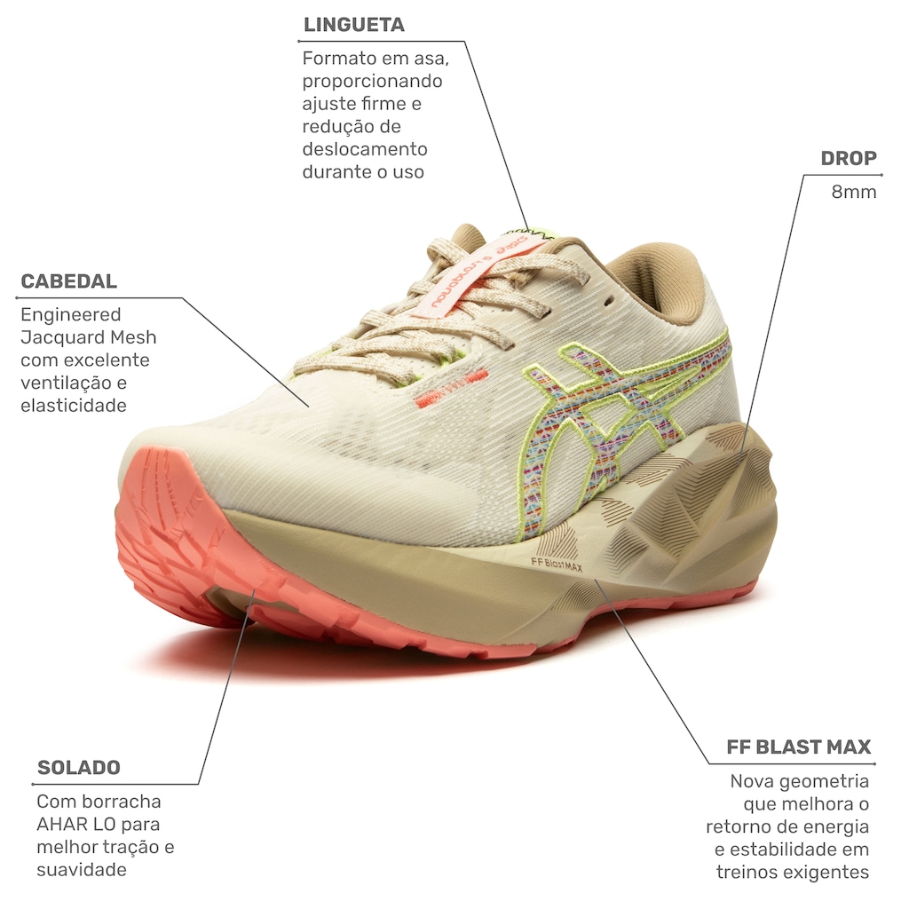 Imagem 2 do produto Tênis ASICS Novablast 5 TR Feminino