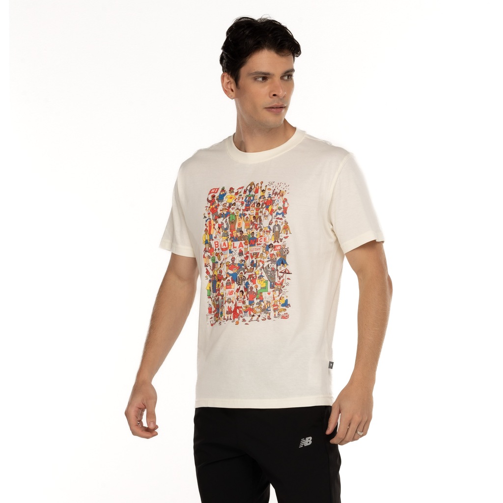 Imagem 1 do produto Camiseta Masculina New Balance Manga Curta Athletics Prep Rally