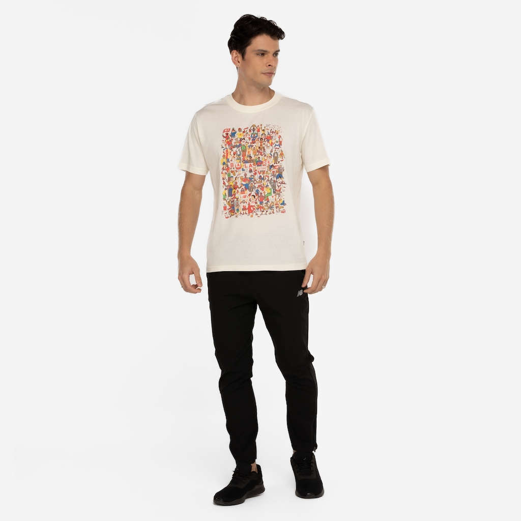 Imagem 3 do produto Camiseta Masculina New Balance Manga Curta Athletics Prep Rally