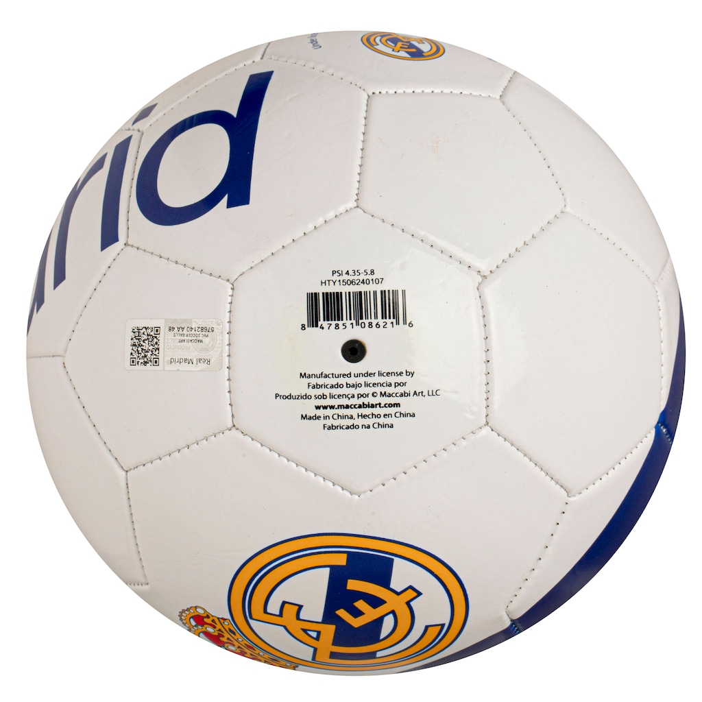 Imagem 2 do produto Bola de Futebol de Campo do Real Madrid de Campo Maccabi Tamanho 5