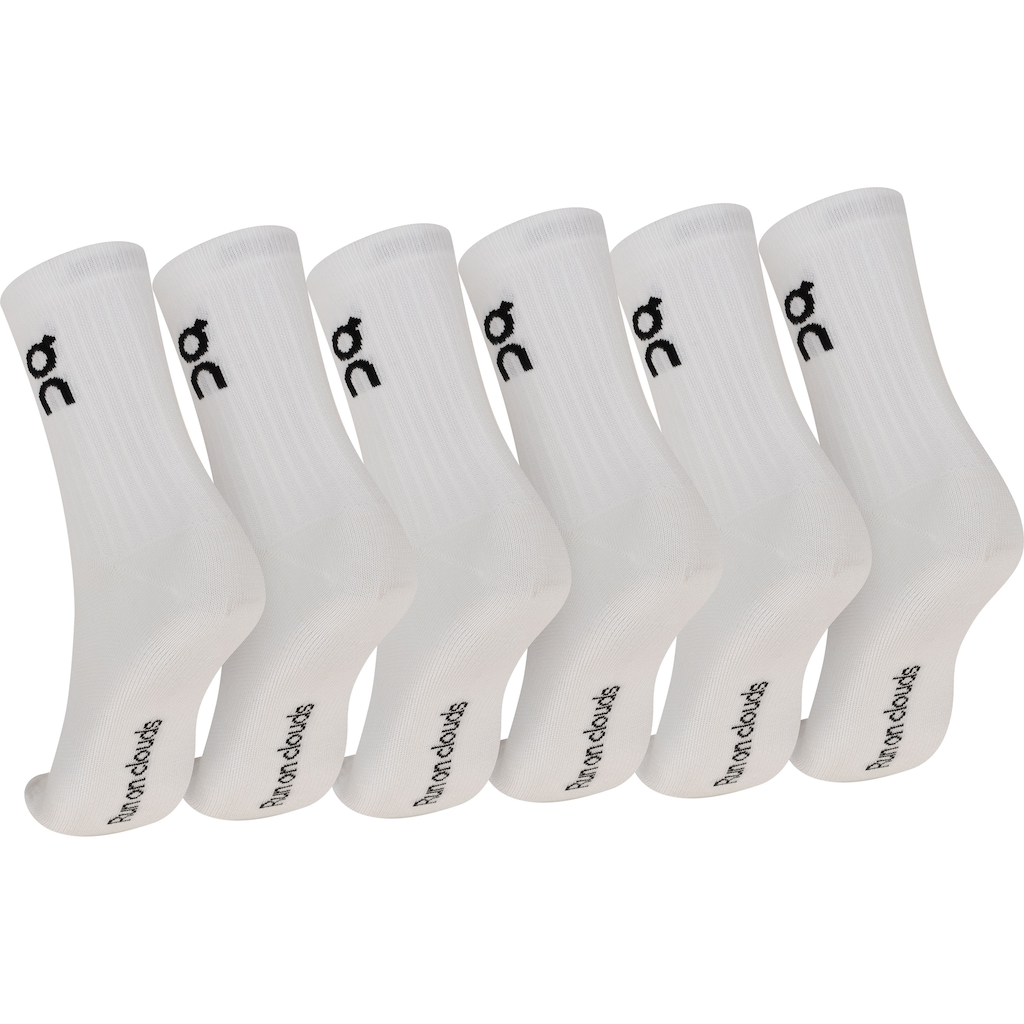 Imagem 2 do produto Kit de Meias Cano Longo On Running Logo Sock High 3 Pares